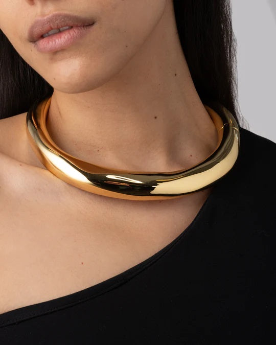 Alexis Bittar Metal Hinge Collar - Gold