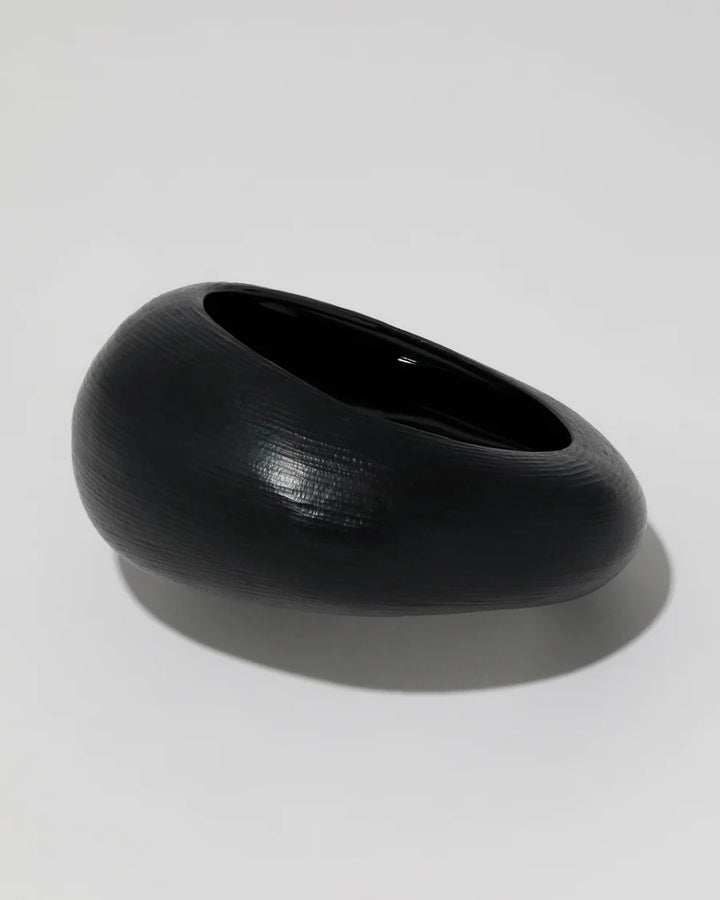 Alexis Bittar Puffy Lucite Tapered Bangle Bracelet - Black