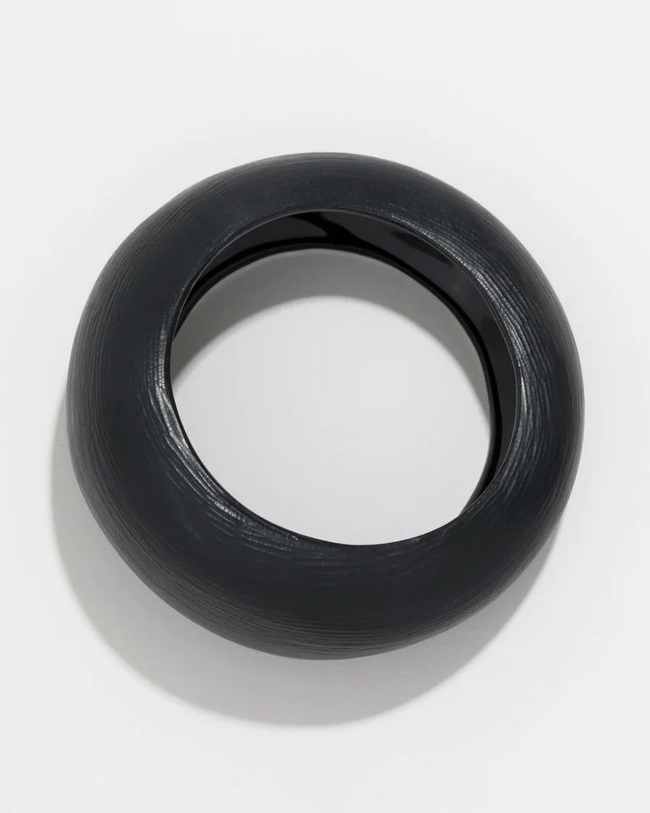 Alexis Bittar Puffy Lucite Tapered Bangle Bracelet - Black