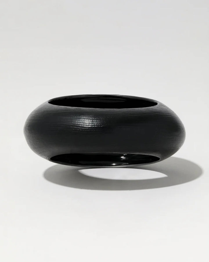 Alexis Bittar Puffy Lucite Tapered Bangle Bracelet - Black