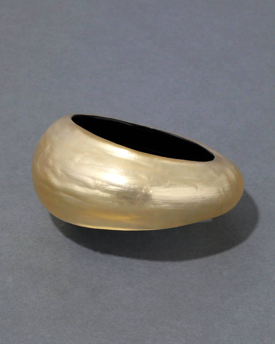 Alexis Bittar Puffy Lucite Tapered Bangle Bracelet - Gold