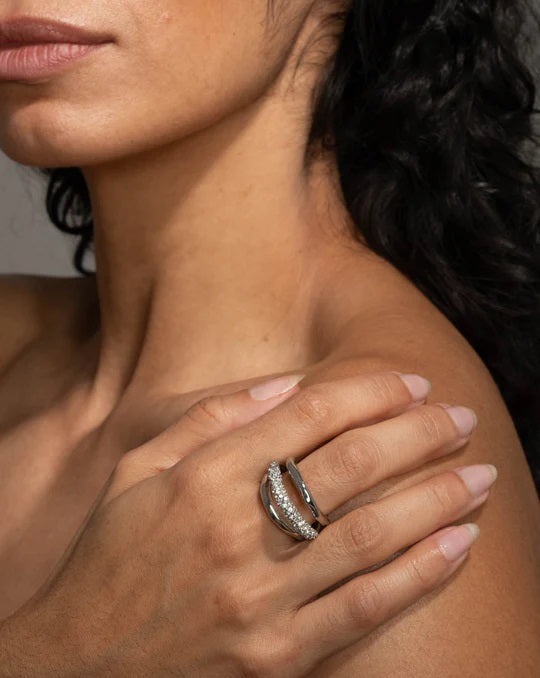 Alexis Bittar Solanales Crystal Orbit Ring