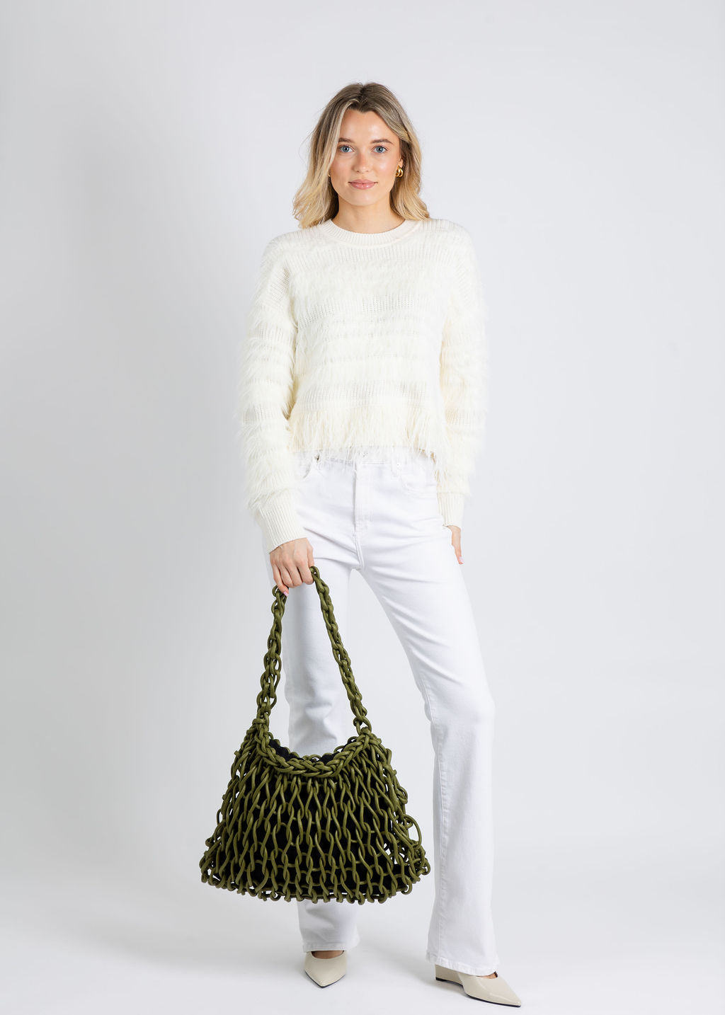 Alienina Agata Bag in Olive available at Barbara Katz