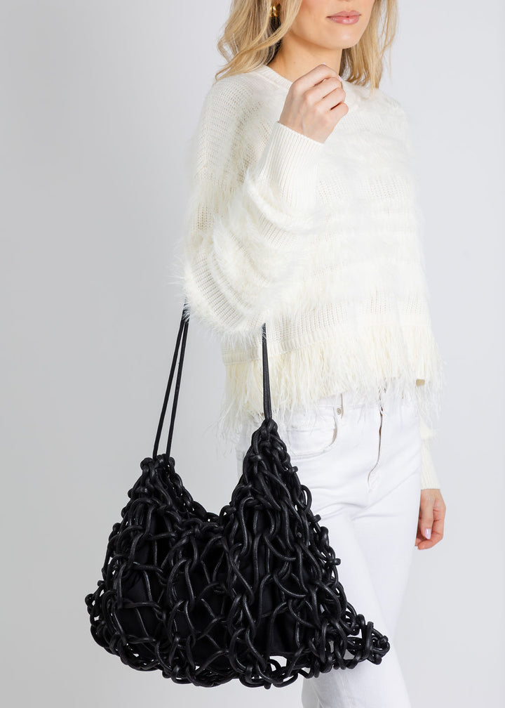 Alienina Petra Bag in Black available at Barbara Katz