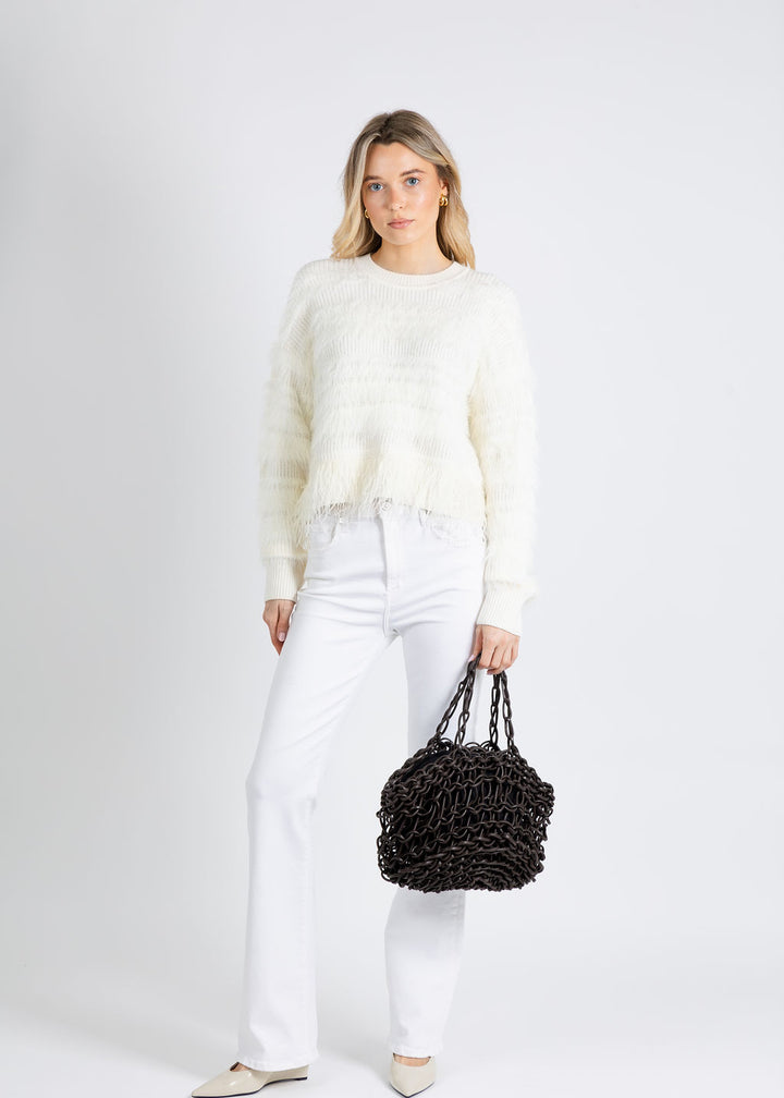 Alienina Silvia Bag in Brown Rope available at Barbara Katz