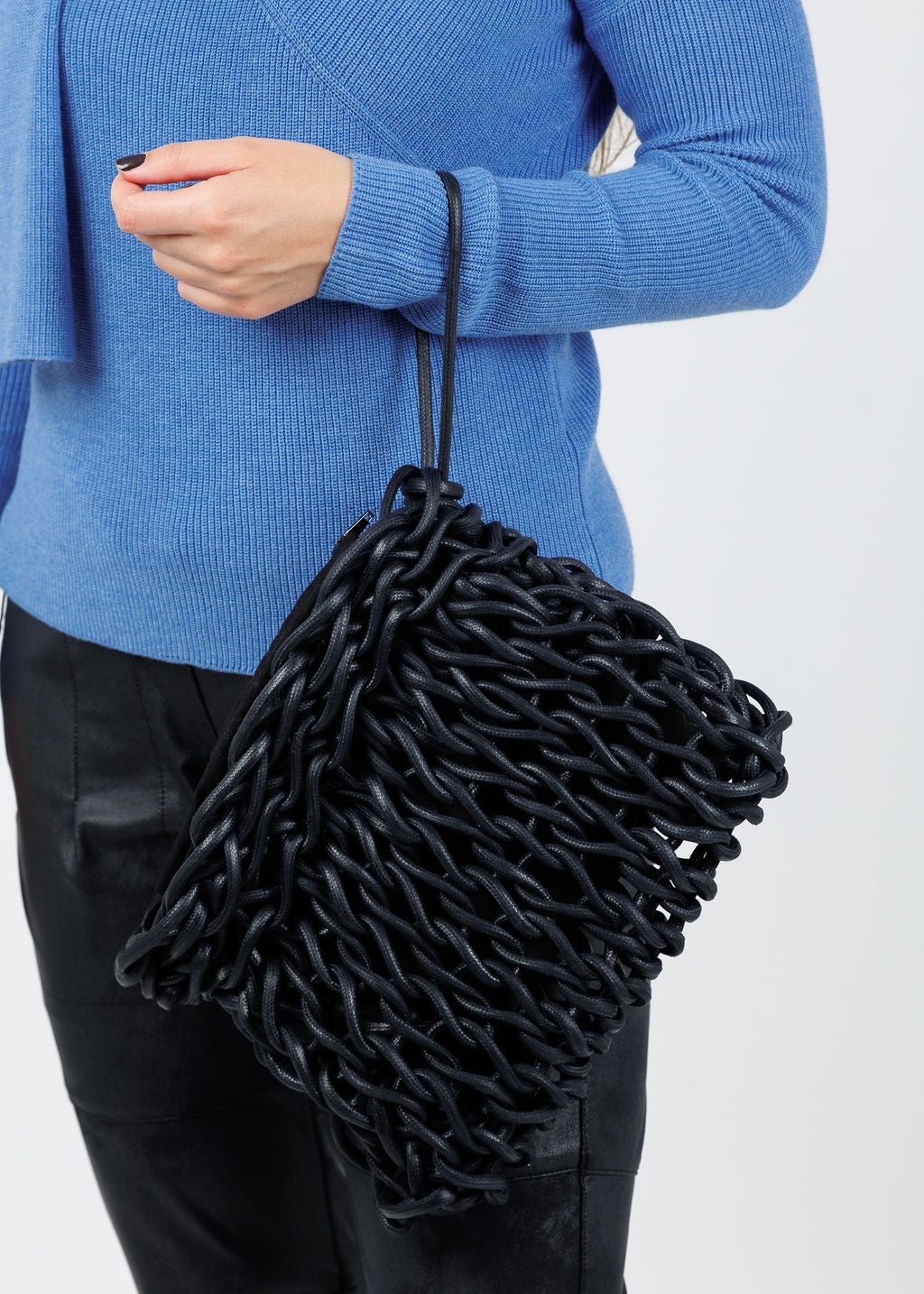 Alienina Suzi Clutch in Navy available at Barbara Katz