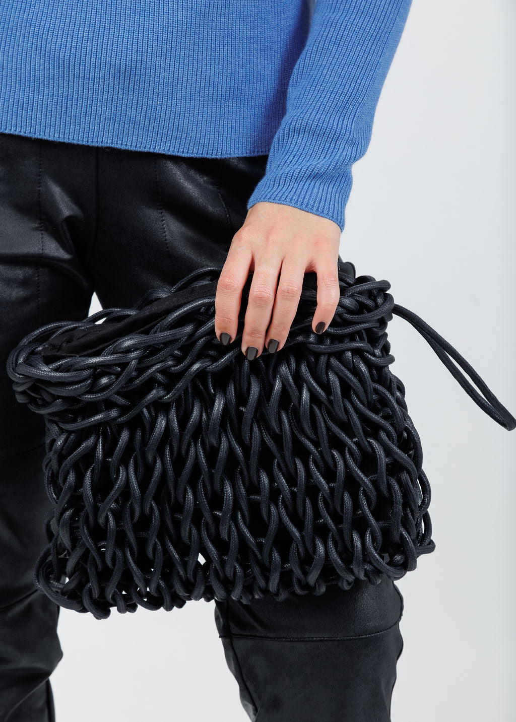 Alienina Suzi Clutch in Navy available at Barbara Katz