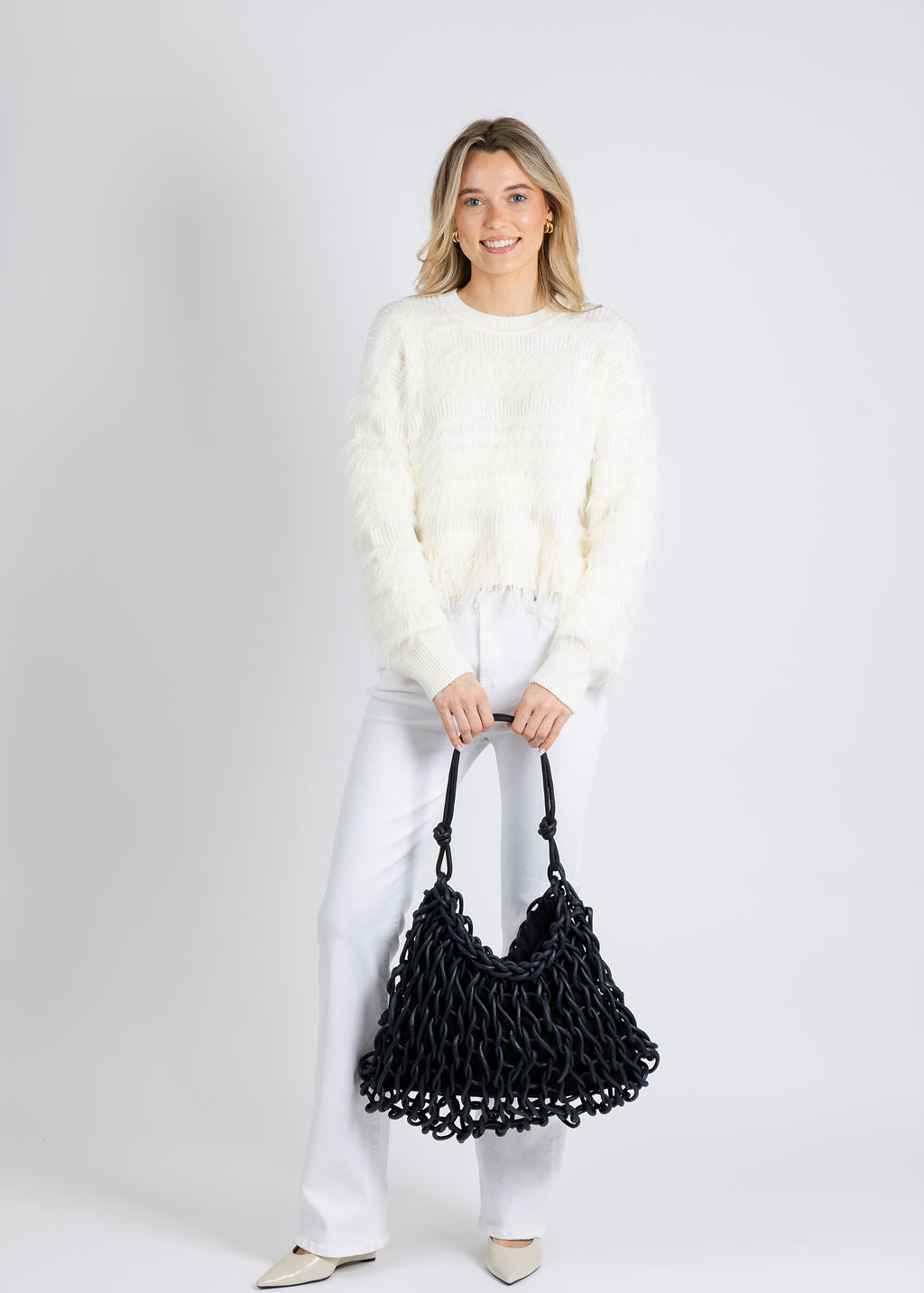 Alienina Vega Bag in Navy/Black available at Barbara Katz