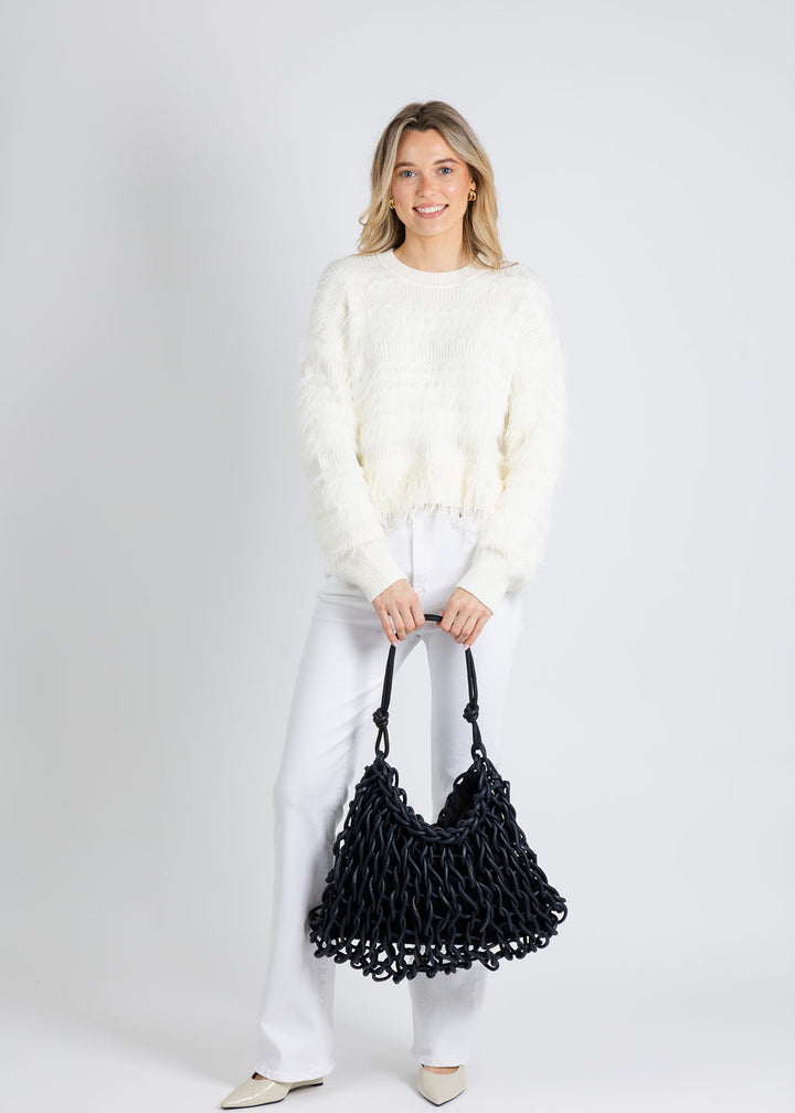 Alienina Vega Bag in Navy/Black available at Barbara Katz