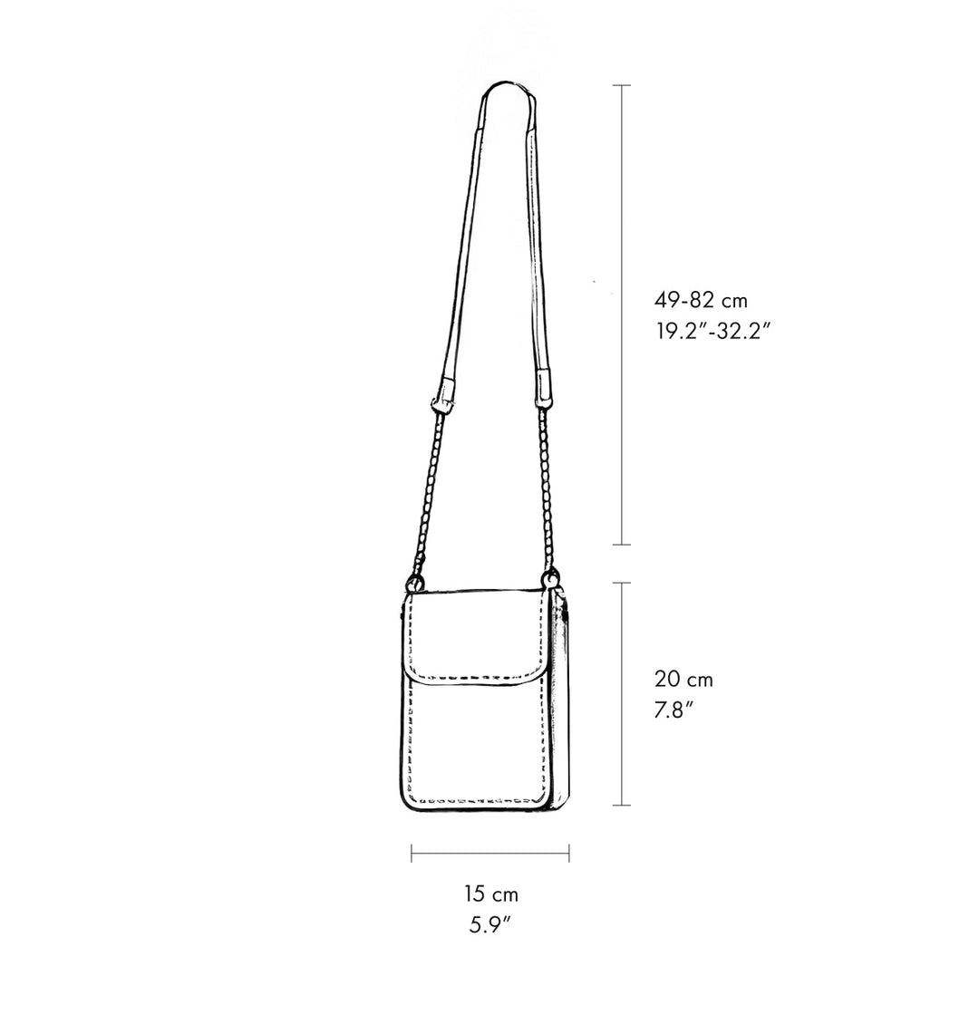 Daniella Lehavi Anita Mini Crossbody Bag measurements