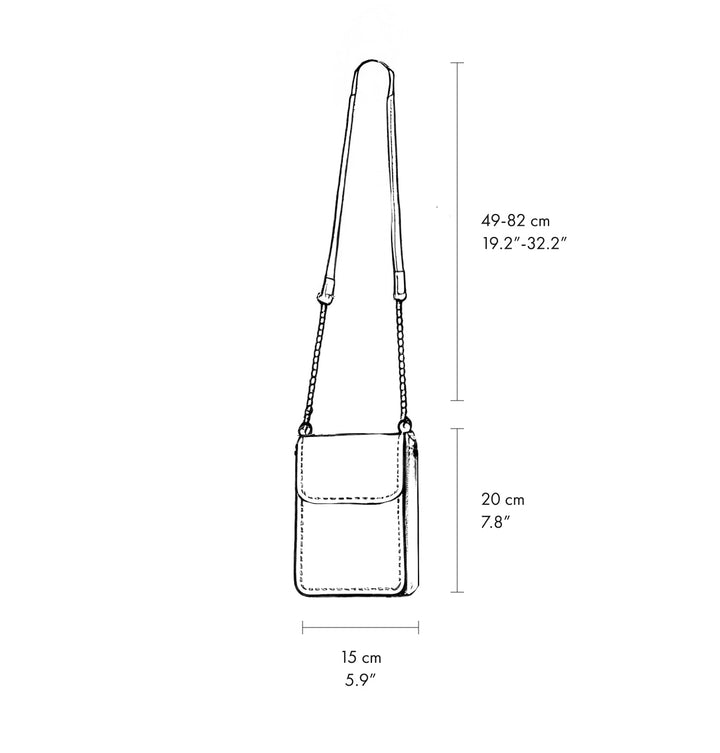 Daniella Lehavi Anita Mini Crossbody Bag measurements