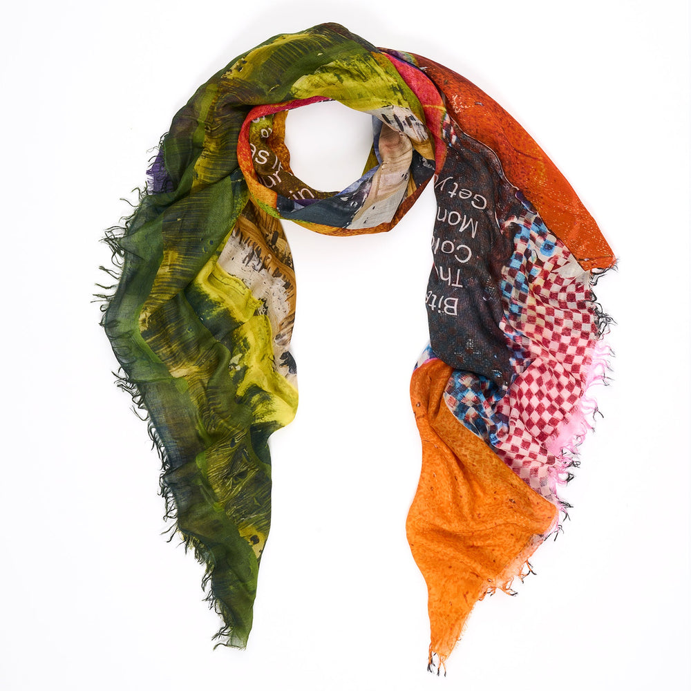 Suzi Roher Are We There? Scarf available at Barbara Katz