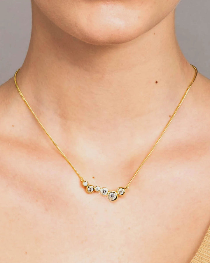 Alexis Bittar Asterales Gold CZ Constellation Necklace available at Barbara Katz