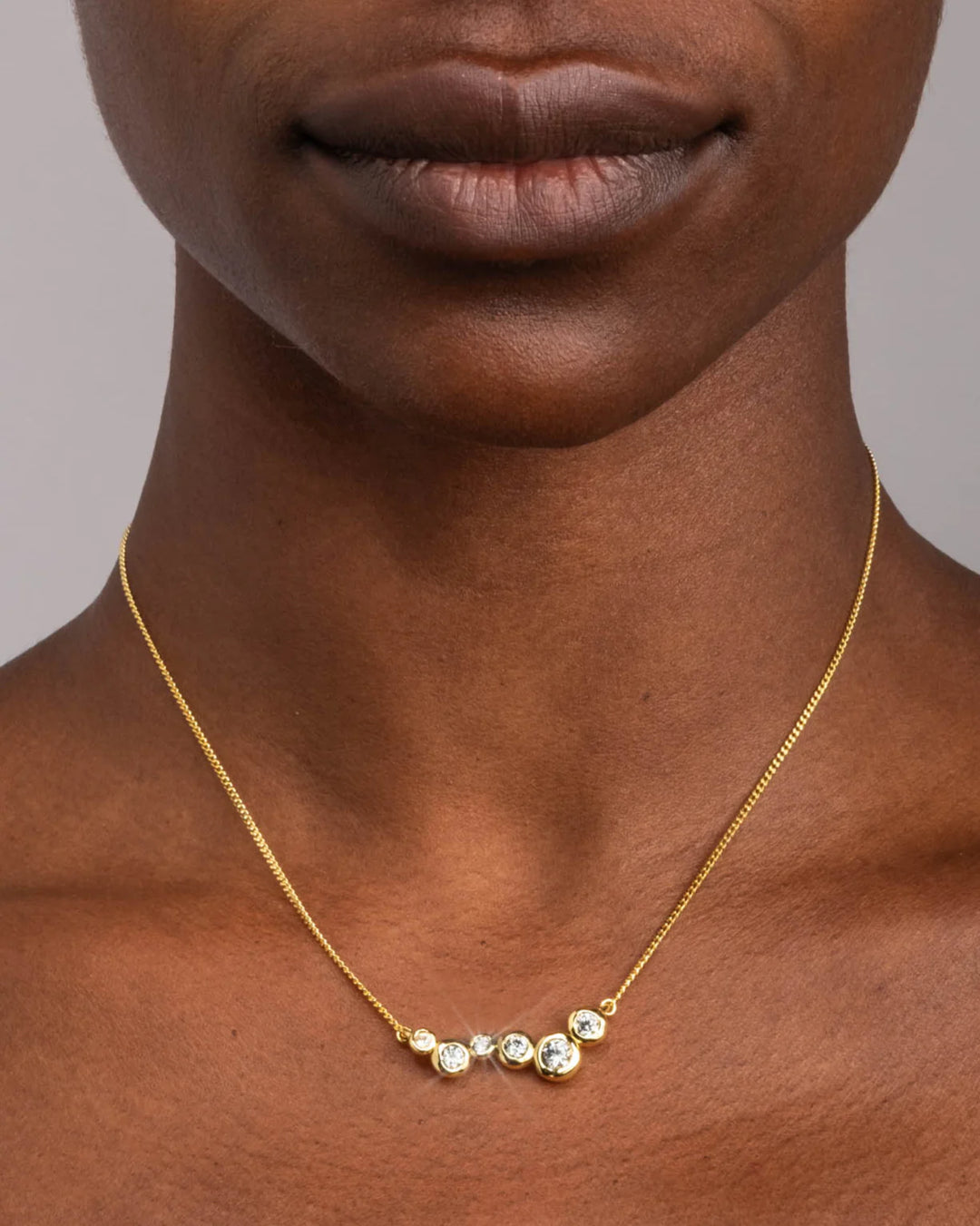 Alexis Bittar Asterales Gold CZ Constellation Necklace available at Barbara Katz