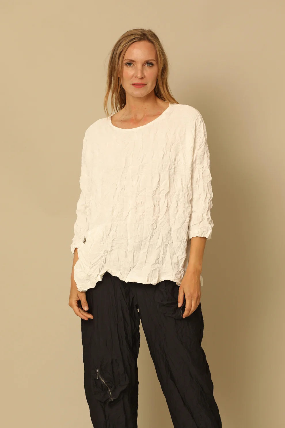 Aurelia Crush Top - White