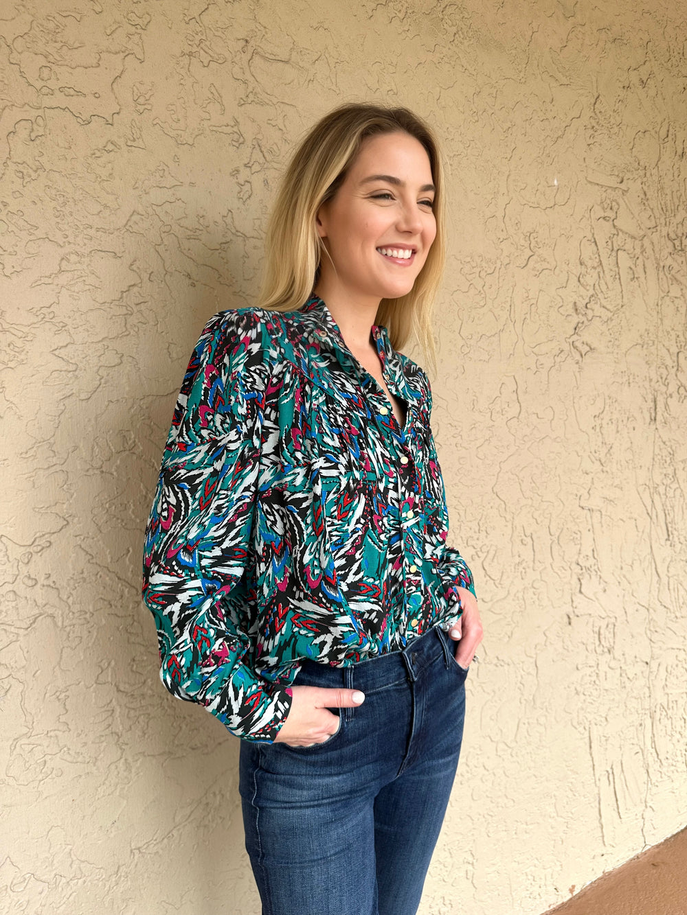 Suncoo LABAN VISC PRINT BLOUSE