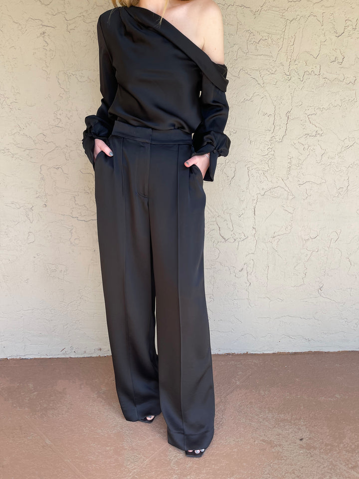 Simkhai Kyra Wide Leg Pant - Black