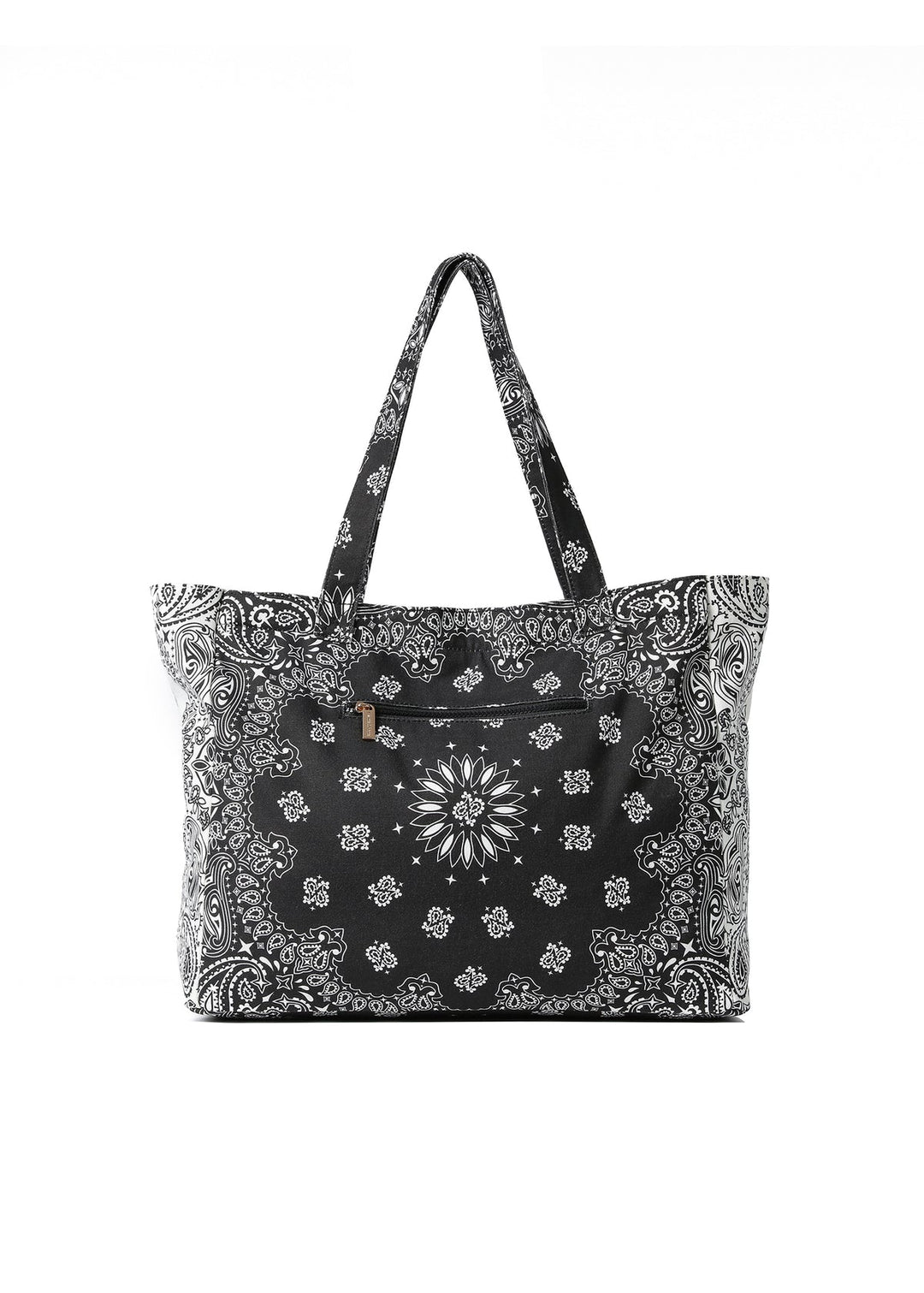 Haute Shore Bailey Bandana Print Canvas Tote in Black/White available at Barbara Katz