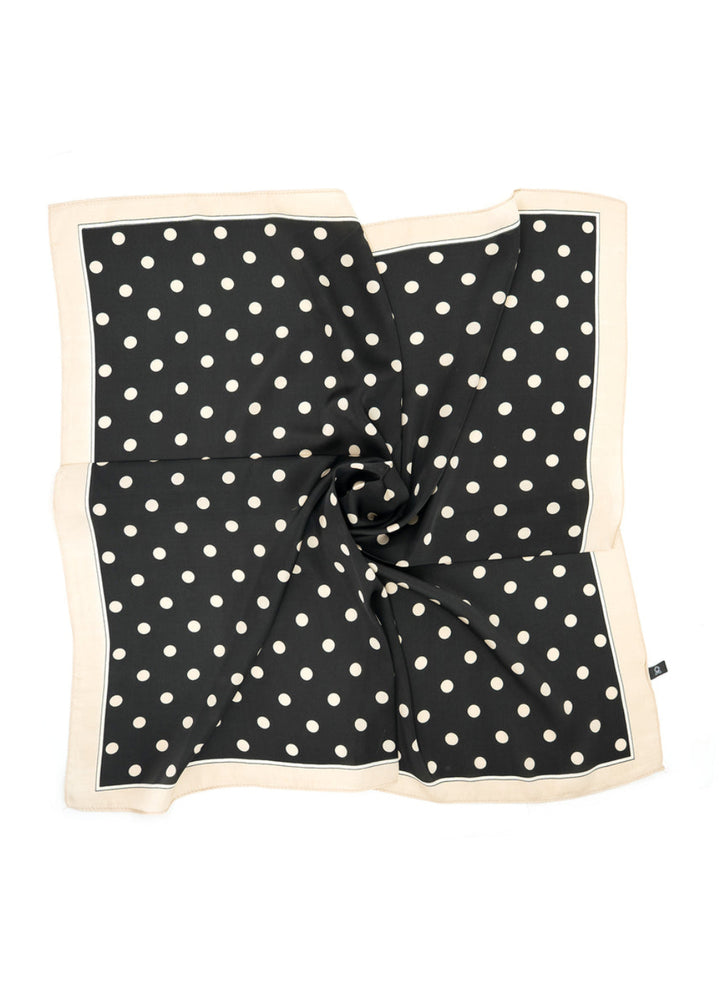 BK Polka Dot Silky Scarf available at Barbara Katz
