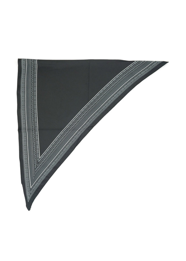 BK Bandana Triangle Silky Scarf in Cream available at Barbara Katz