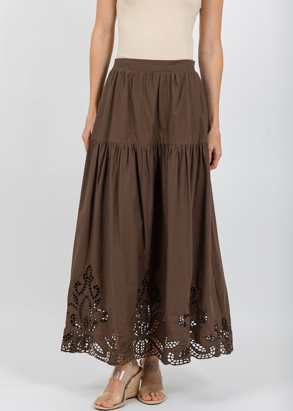 BK Arly Skirt in Coco available at Barbara Katz