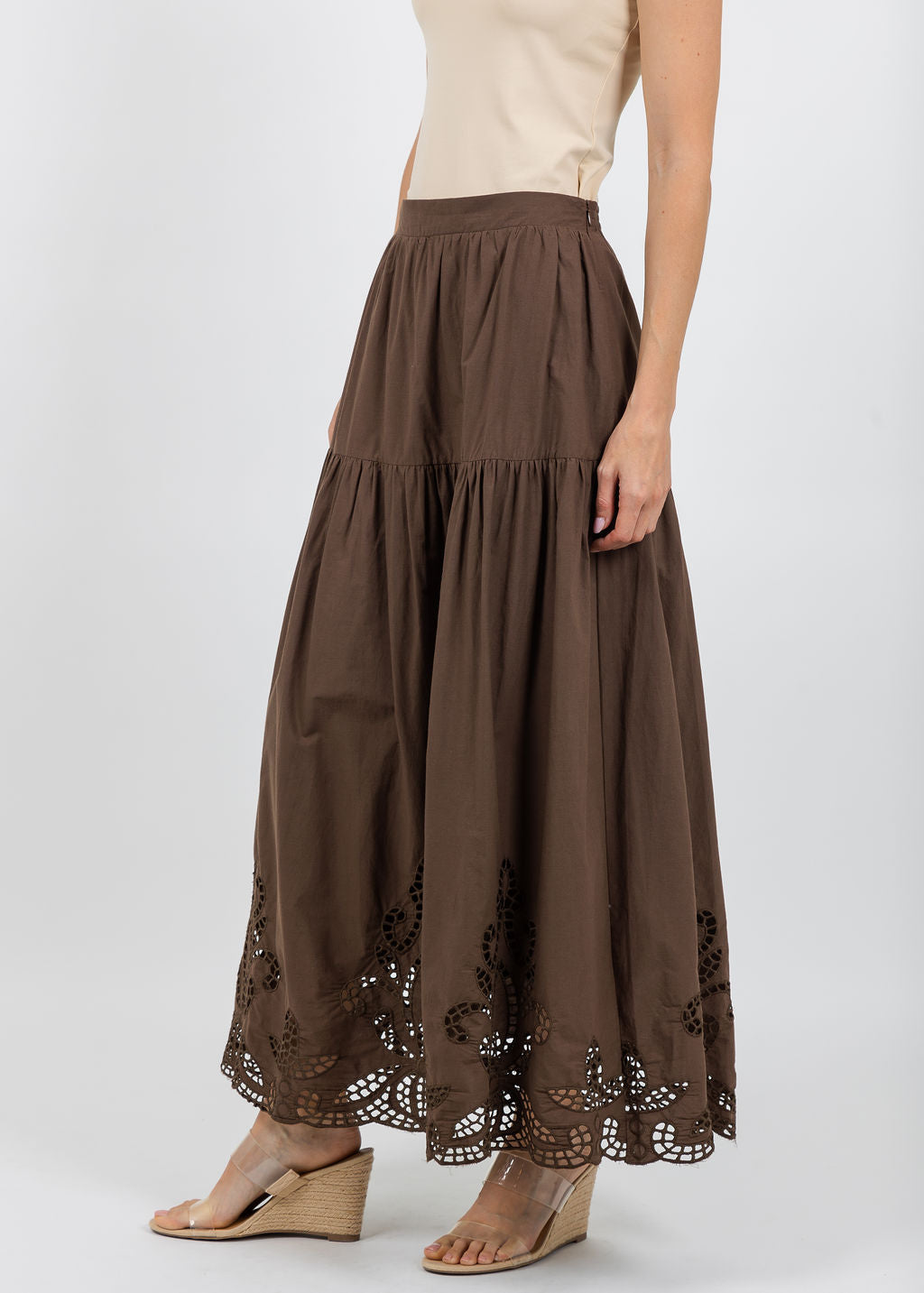 BK Arly Skirt in Coco available at Barbara Katz