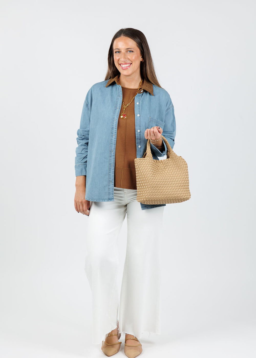 BK Bonet Shirt in Azure available at Barbara Katz