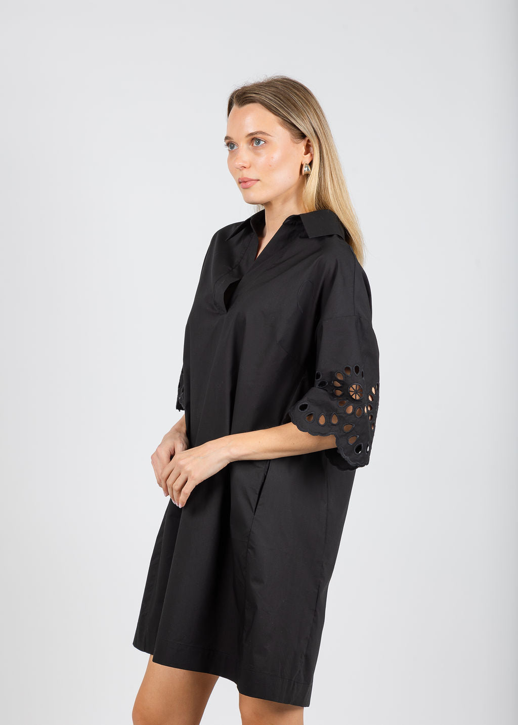 BK Ceylin Cut-Out Dress in Black available at Barbara Katz
