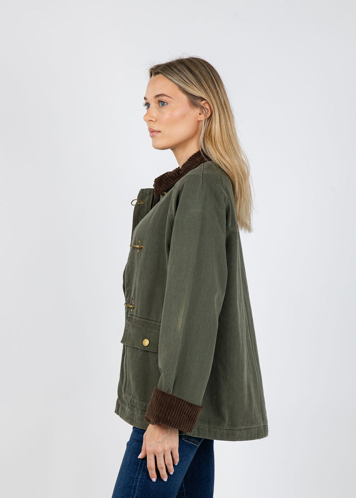 BK Charla Jacket in Army available at Barbara Katz
