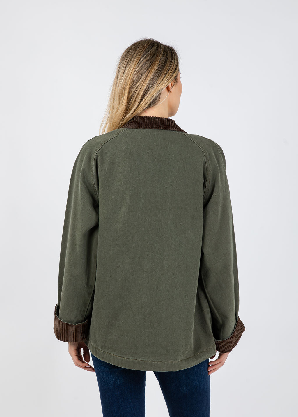 BK Charla Jacket in Army available at Barbara Katz