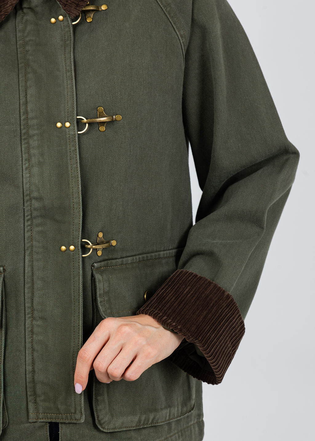 BK Charla Jacket in Army available at Barbara Katz