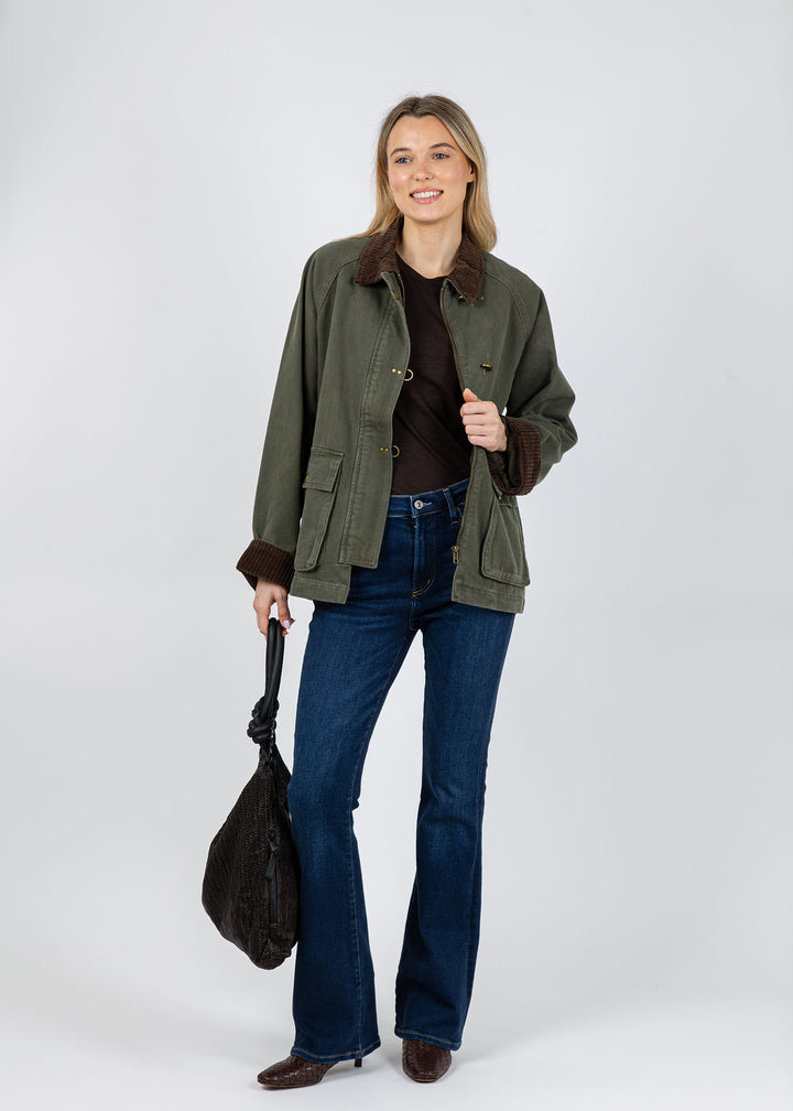 BK Charla Jacket in Army available at Barbara Katz