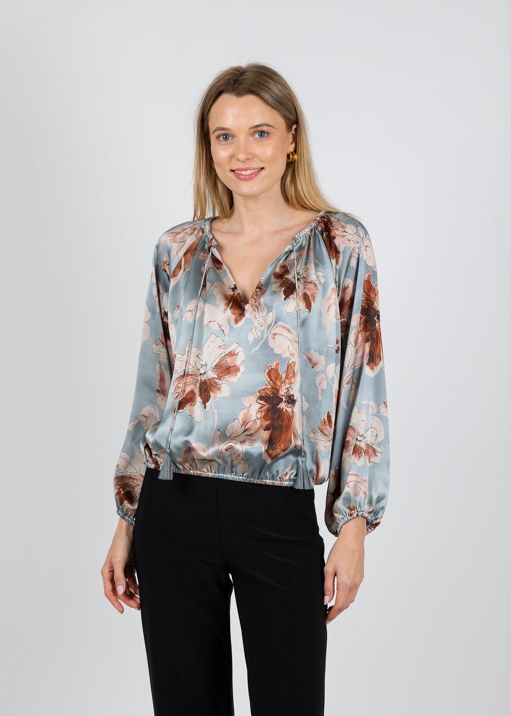 BK Go Either Way Printed Top in Desert Bloom available at Barbara Katz