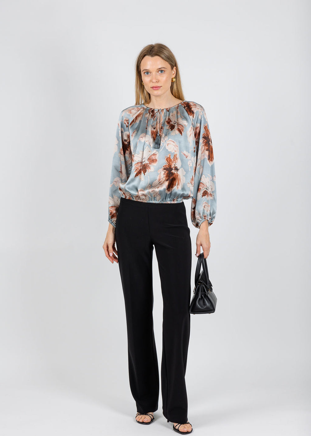 BK Go Either Way Printed Top in Desert Bloom available at Barbara Katz