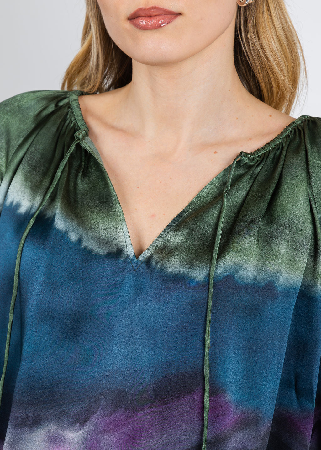 BK Go Either Way Printed Top in Gouache Vista available at Barbara Katz