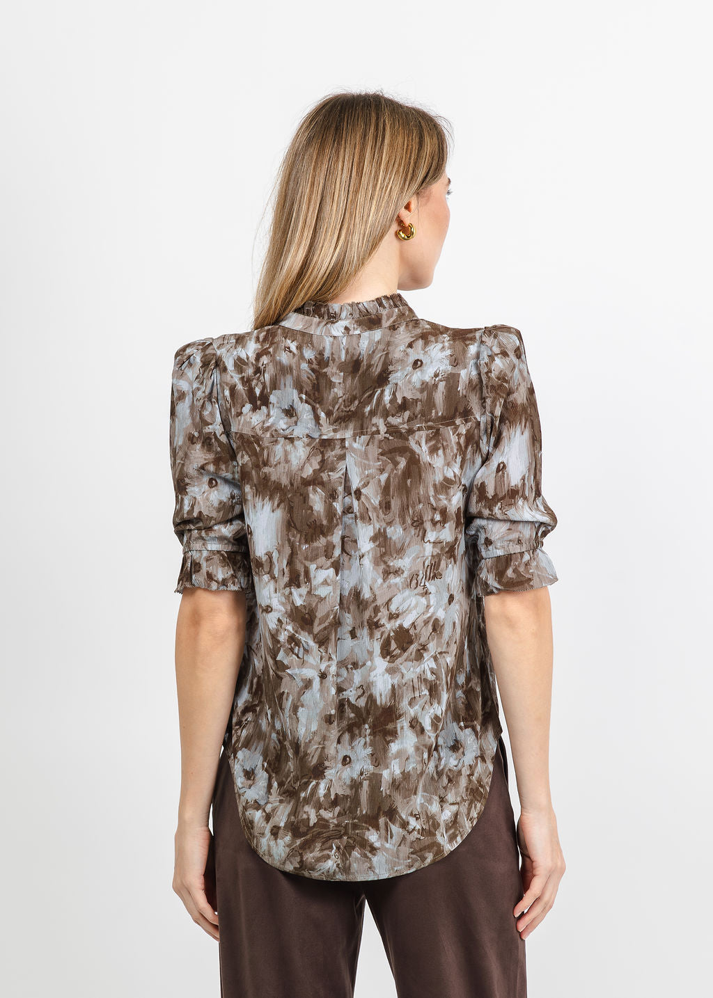 BK Go Evermore Printed Blouse in Hazy Day available at Barbara Katz