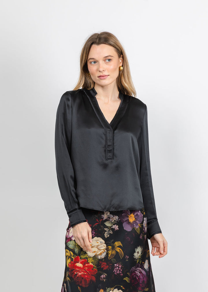 BK Go Fit To Be Styled Top in Black available at Barbara Katz
