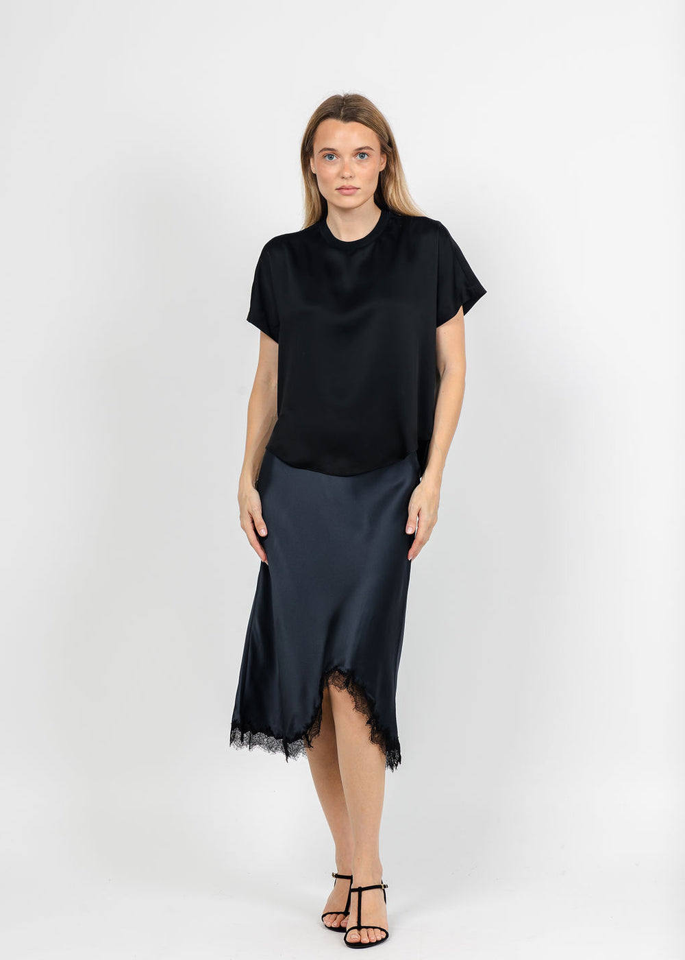 BK Go Lacey Le Skirt in Navy available at Barbara Katz