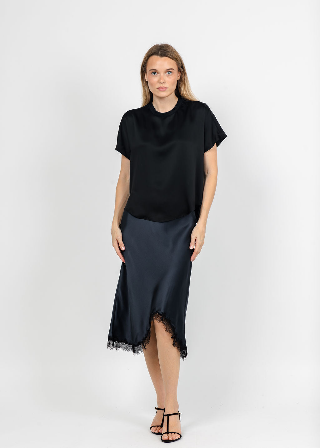 BK Go Lacey Le Skirt in Navy available at Barbara Katz