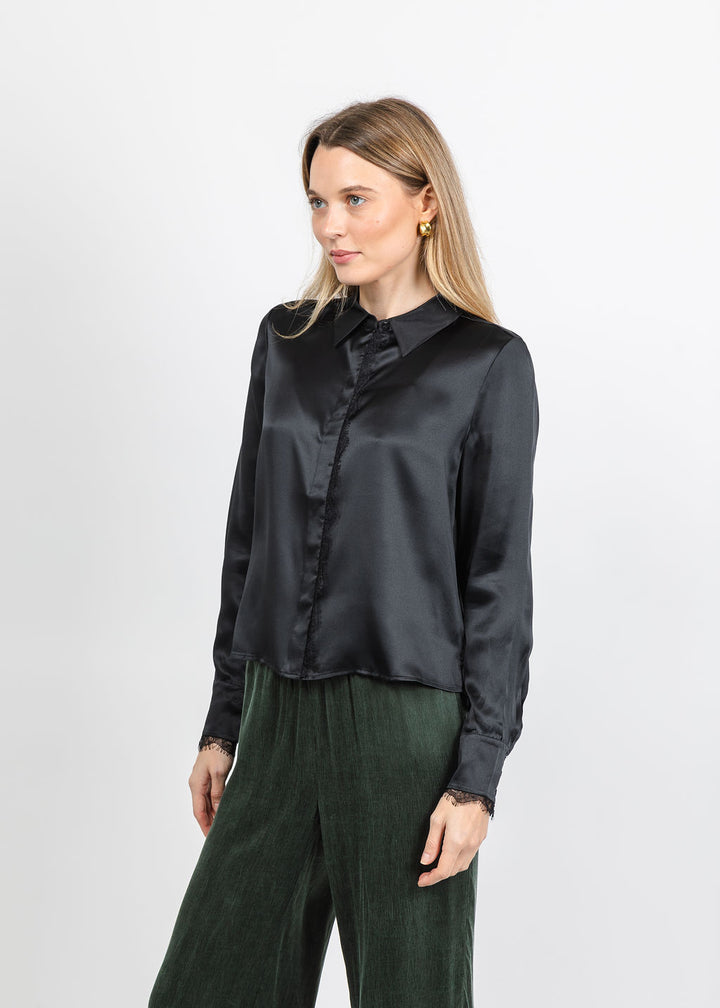 BK Go Lacey Le Top in Washed Black available at Barbara Katz