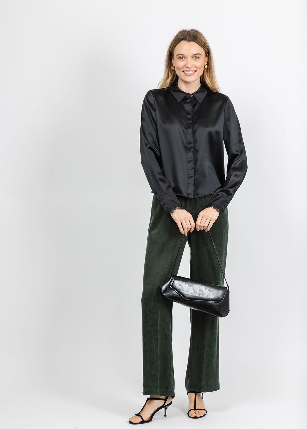 BK Go Lacey Le Top in Washed Black available at Barbara Katz