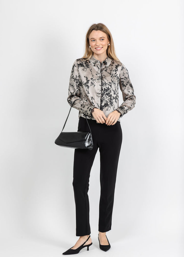 BK Go Lacey Printed Le Top in Lacey Vine available at Barbara Katz
