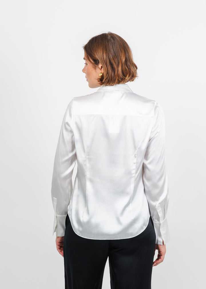 BK Go Le Blouse Slim in White available at Barbara Katz