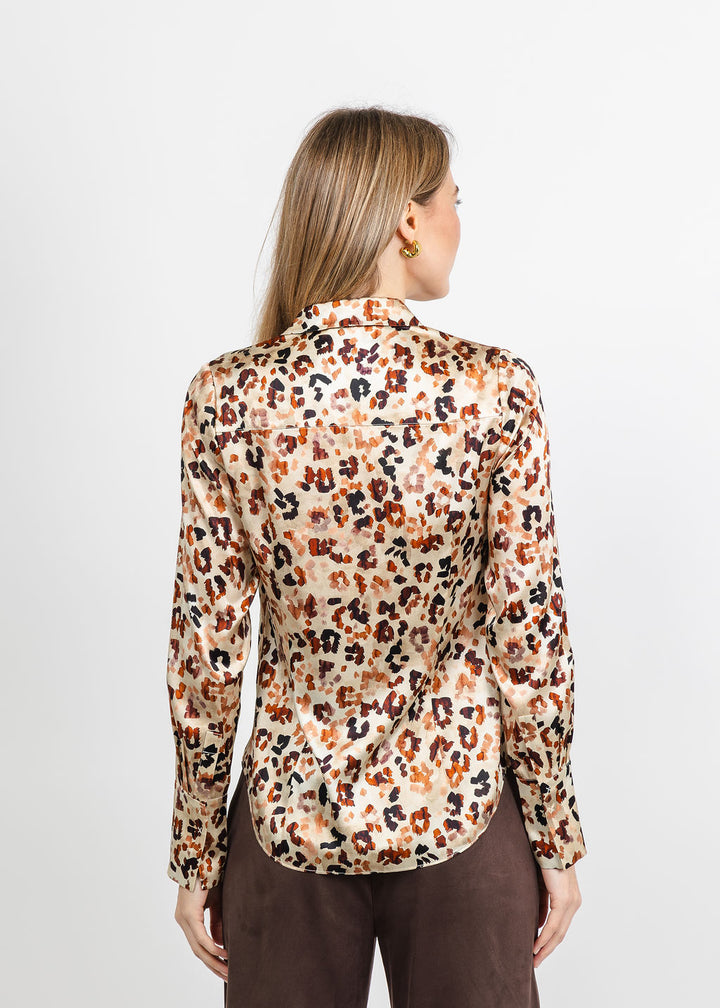 BK Go Le Blouse Slim Printed in Big Cat Energy available at Barbara Katz