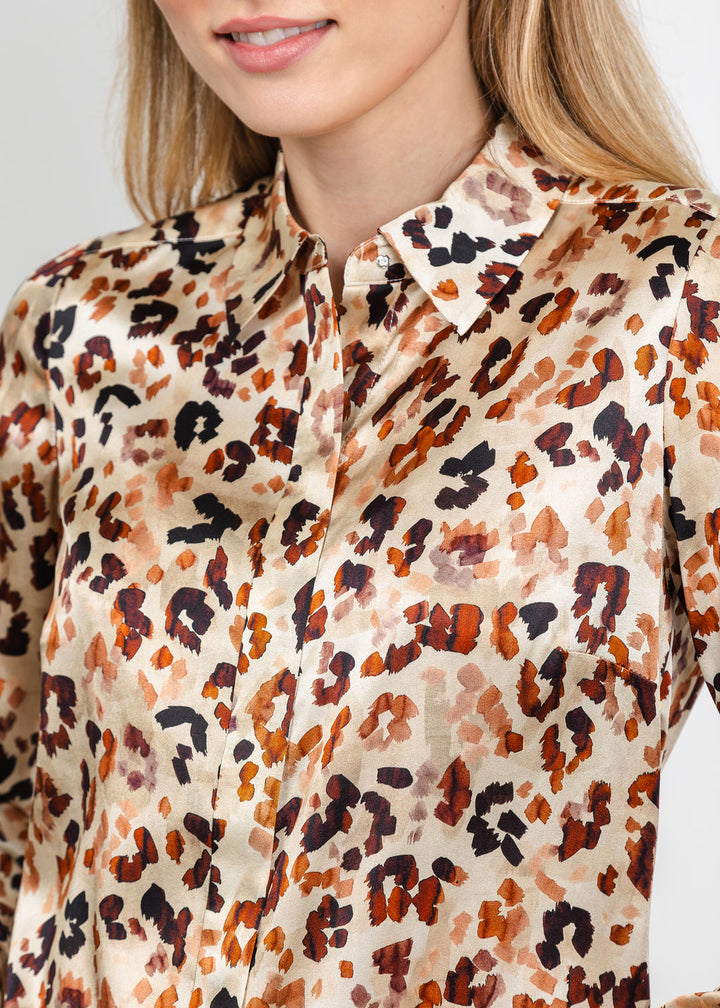 BK Go Le Blouse Slim Printed in Big Cat Energy available at Barbara Katz