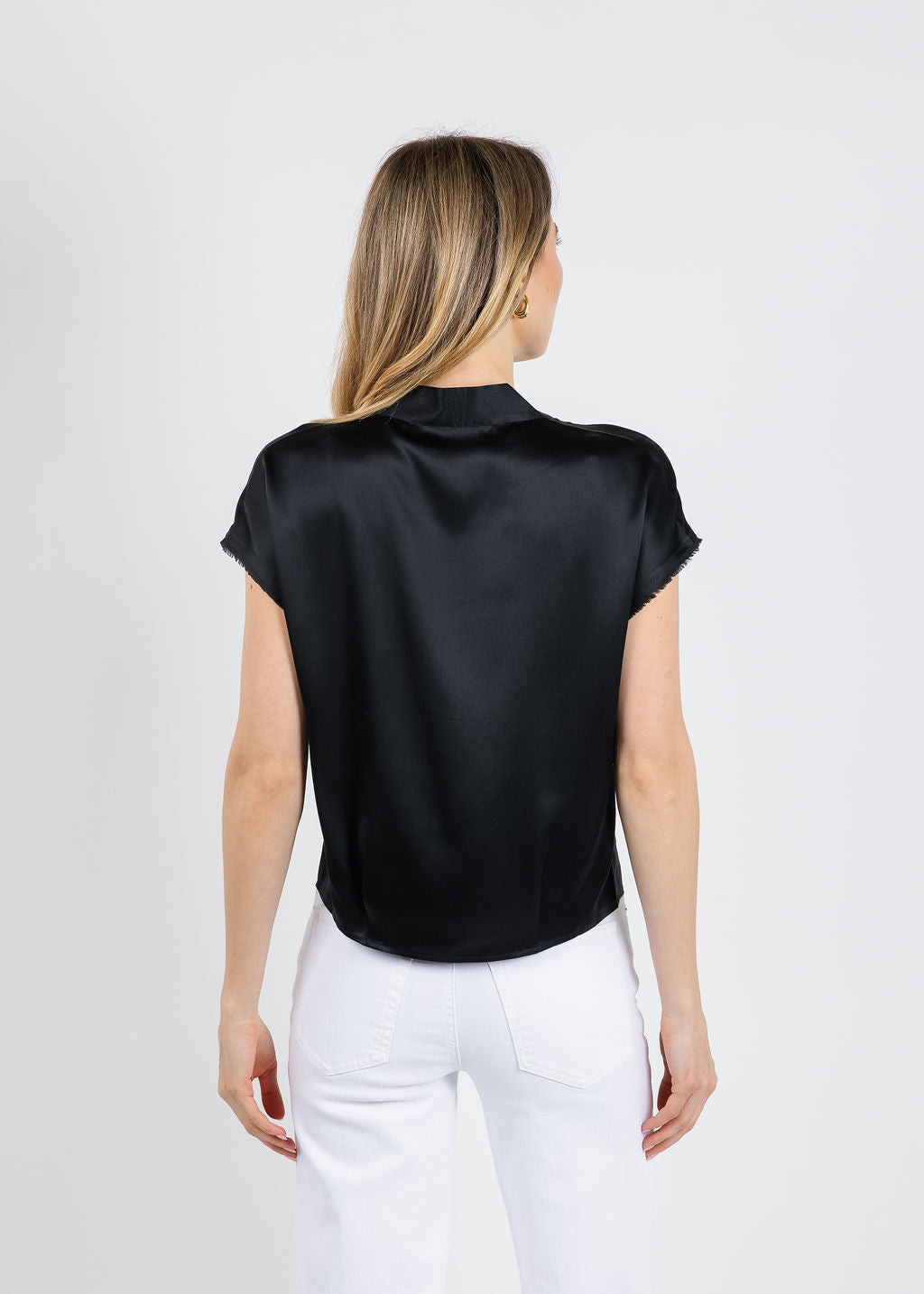 BK Go Wrapper's Delight Top in Black available at Barbara Katz