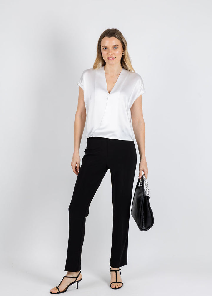 BK Go Wrapper's Delight Top in White available at Barbara Katz