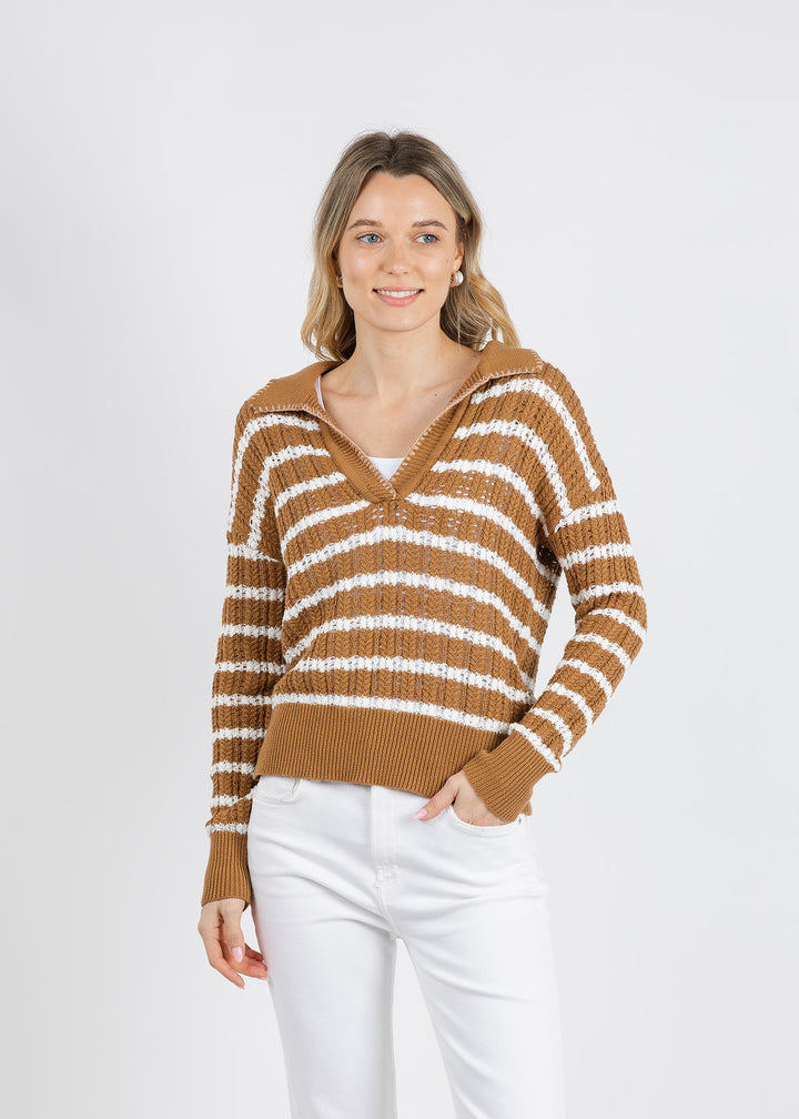 BK Isme Sweater in Cigar available at Barbara Katz