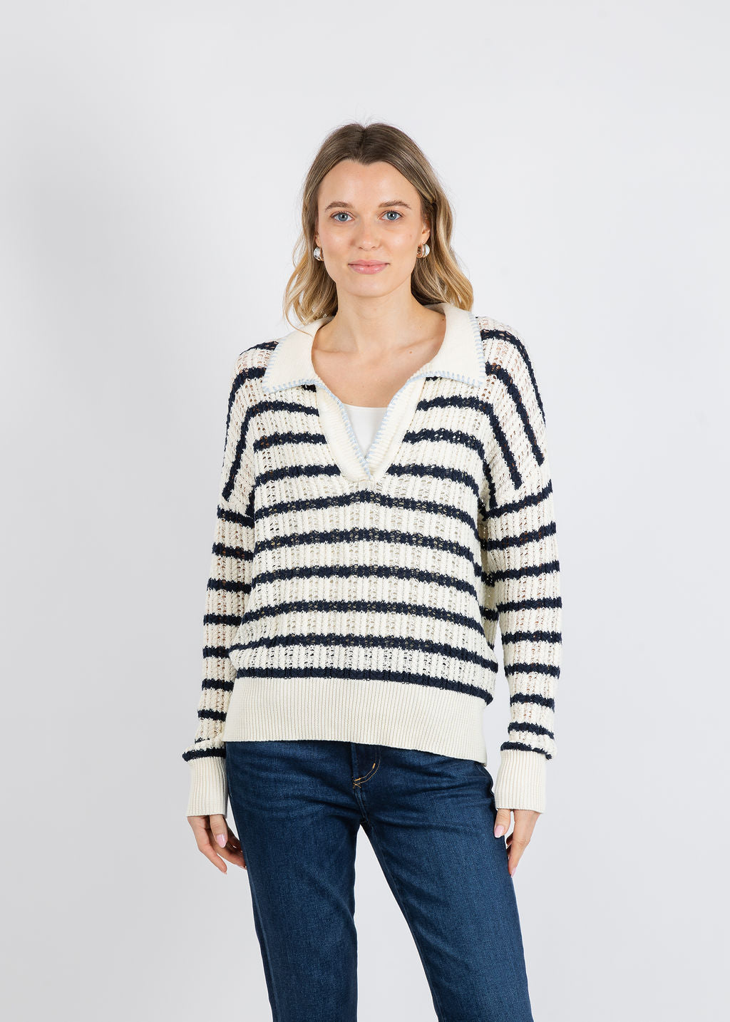 BK Isme Sweater in Eggshell available at Barbara Katz