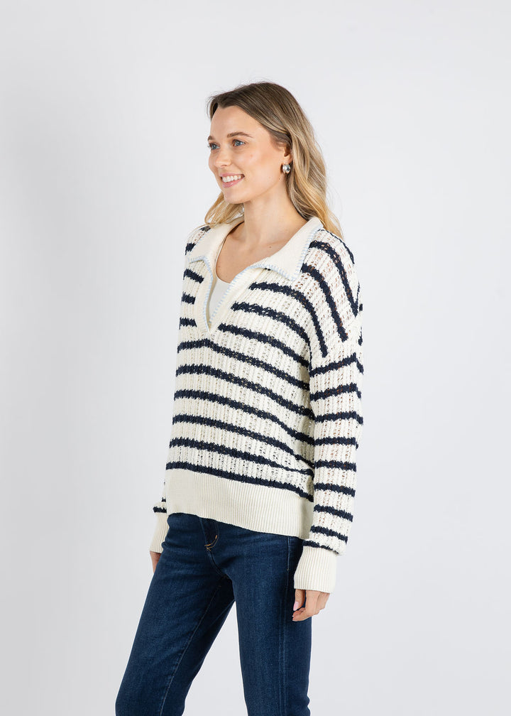 BK Isme Sweater in Eggshell available at Barbara Katz